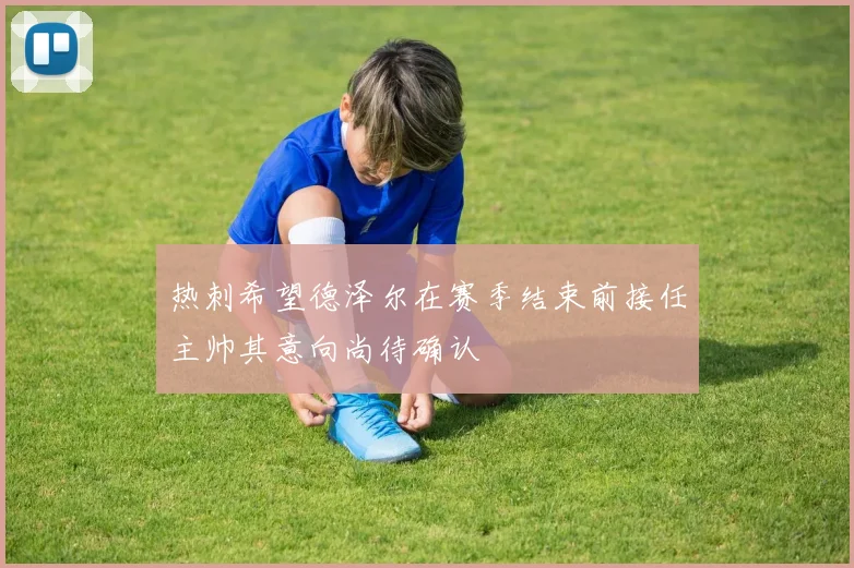 热刺希望德泽尔在赛季结束前接任主帅其意向尚待确认